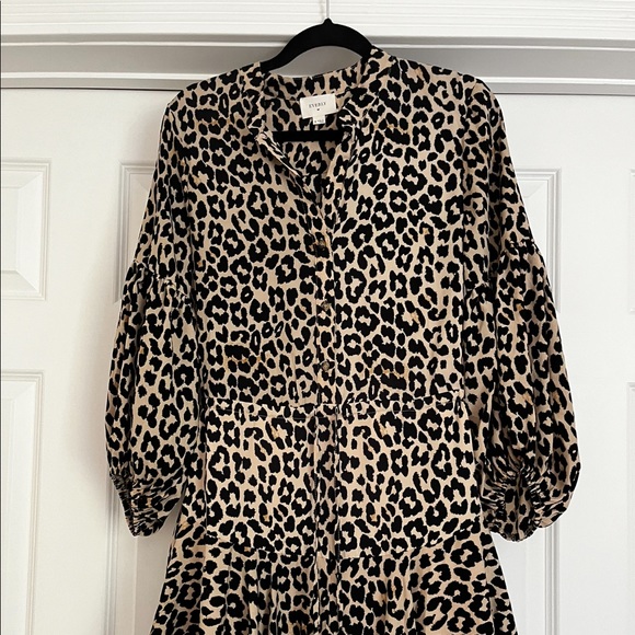 Leopard button down dress - Picture 2 of 4